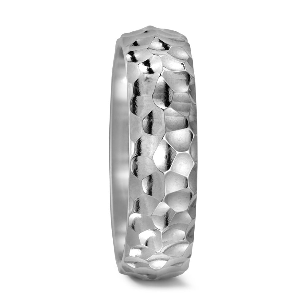 Titanium Hammered Effect Ring with FREE Engraving! 5 to 7mm widths