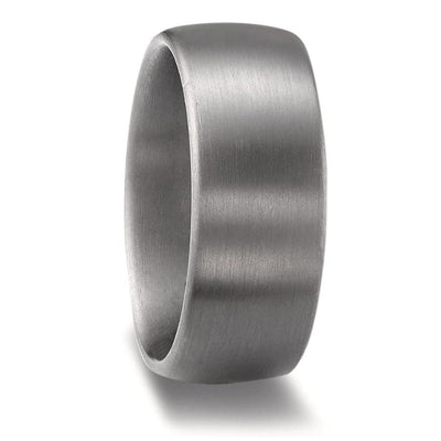 Tantalum Wedding ring. Blue-Gey colour with a luxurious weight. Slight dome shape and comfort fit