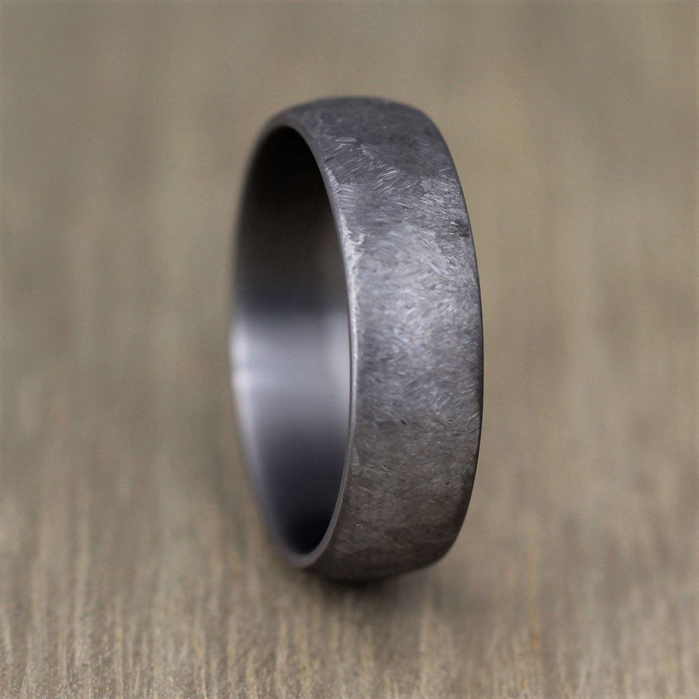 TANTALUM - Textured, Ultra comfort fit, Wedding Ring (7 to 8mm)