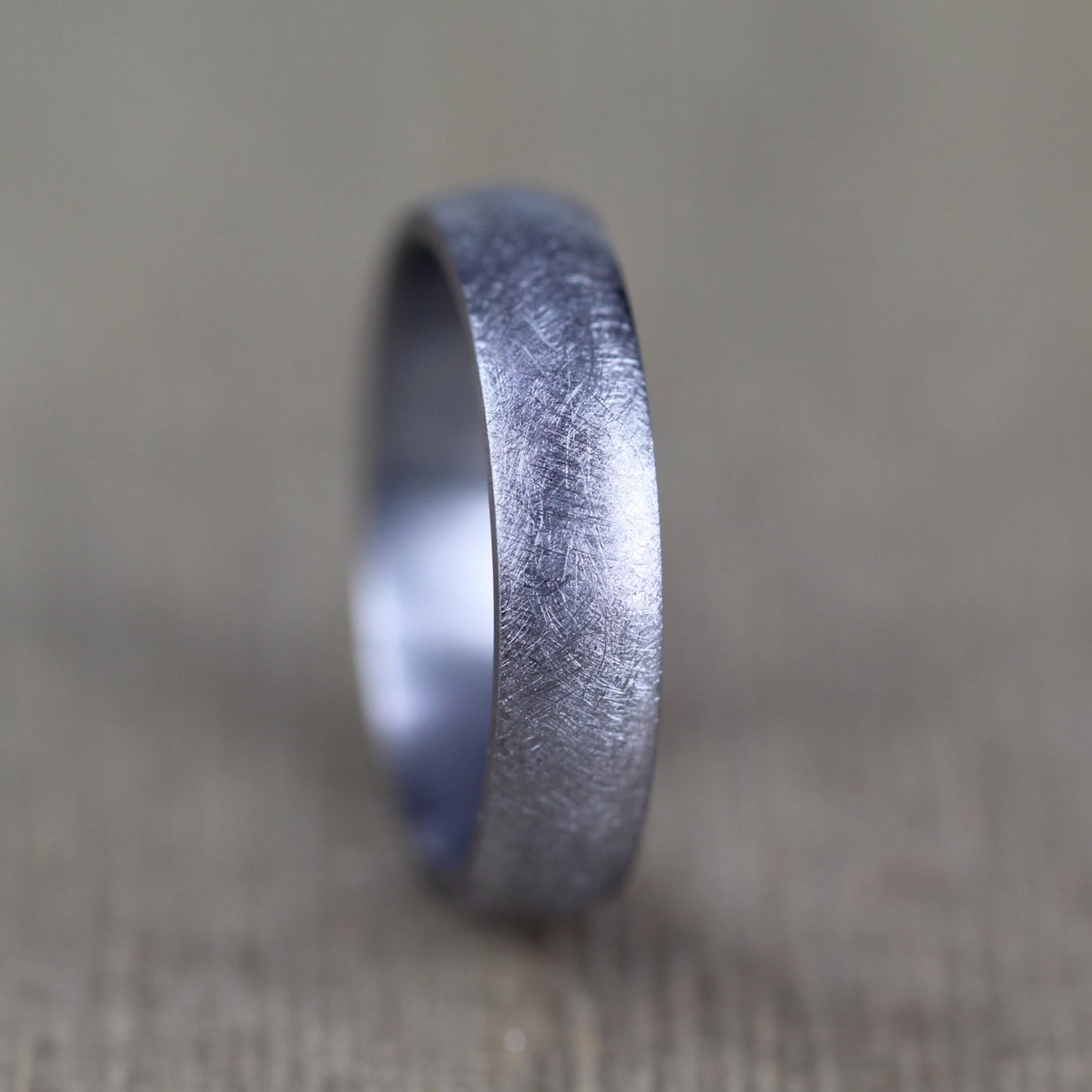TANTALUM, Swirl Matt Finish, Wedding Ring (7 or 8mm)