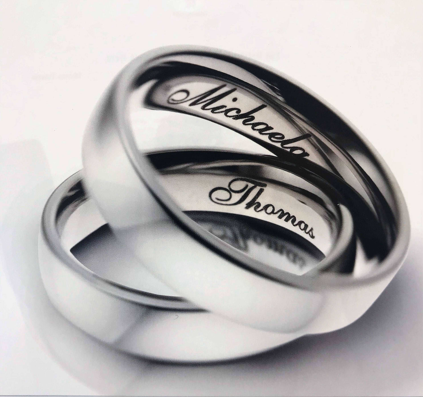 Carbon Fibre & Palladium Ring, Set with 3 Diamonds, Free Engraving!