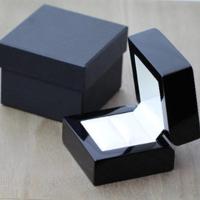 Polished Black Zirconium Wedding Ring Band 5mm or 6mm