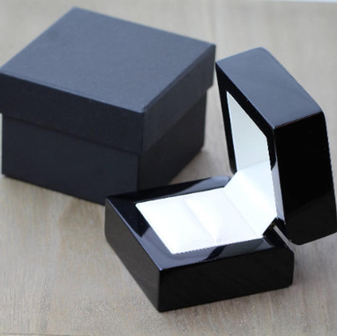 Ice Brushed Black Zirconium Wedding Ring Band 3mm or 4mm