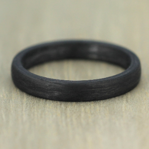 Slim Carbon Fibre Wedding Ring, comfort fit with FREE engraving! (2 & 2.5mm)
