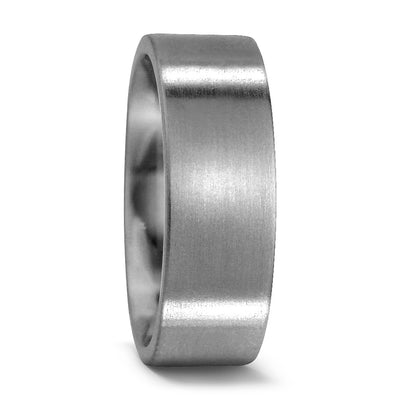 Titanium Wedding Ring Band. Flat court shape brushed/matt finish for men uk 7mm 8mm