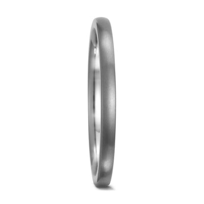 Slim Titanium Wedding Ring 2mm in Brushed or Polished