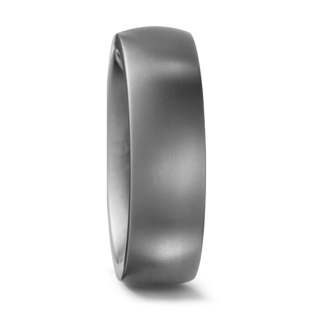 Comfort fit Titanium wedding ring in brushed finish with free engraving inside