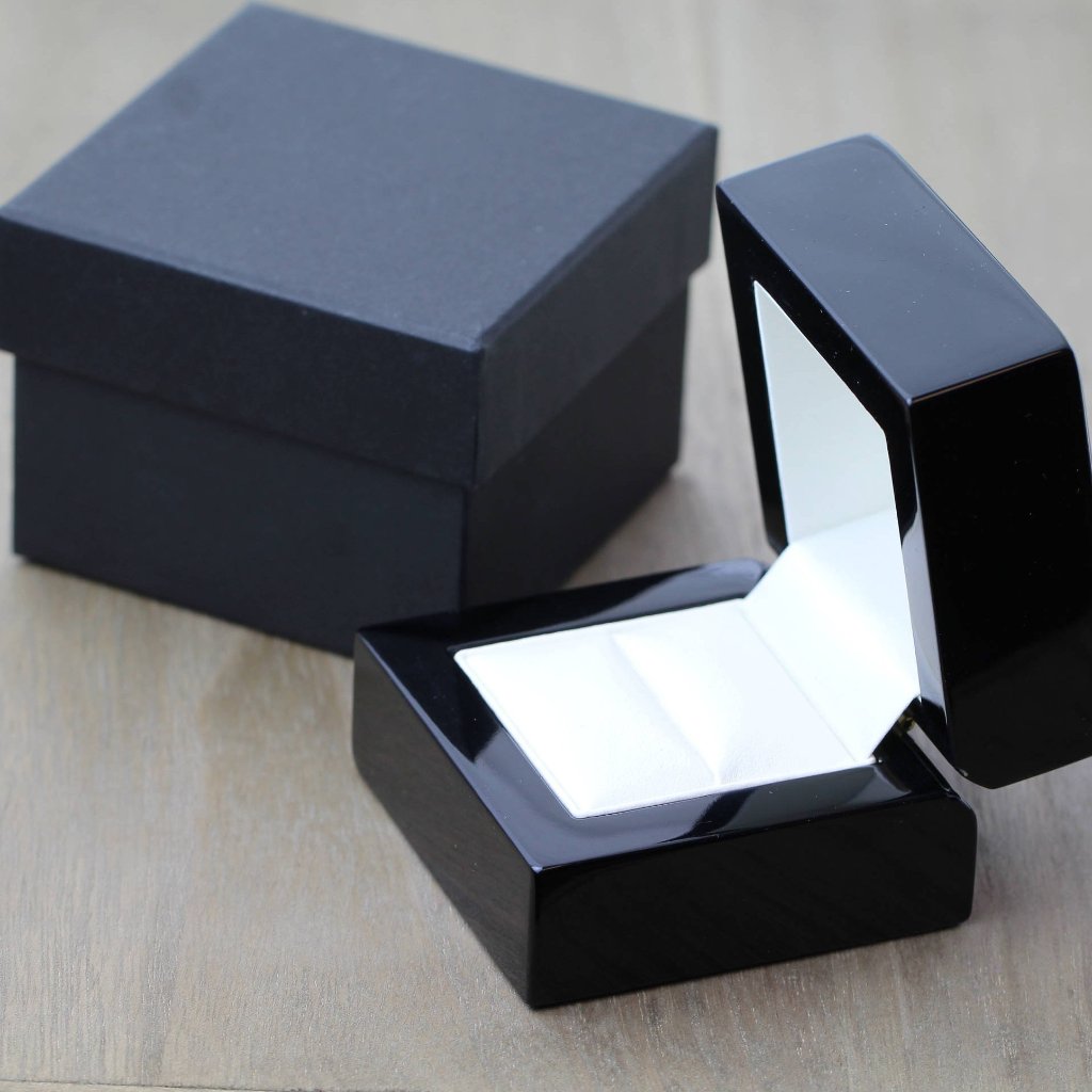 Carbon Fibre & Titanium Wedding Ring Band + FREE engraving 3mm or 5mm